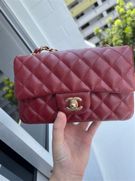 chanel 18c red mini|chanel mini purses.